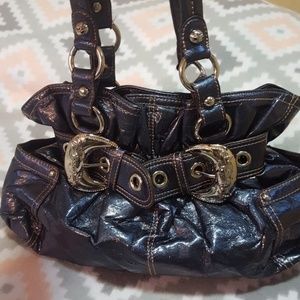Metallic Blue Kathy Van Zeeland Purse
